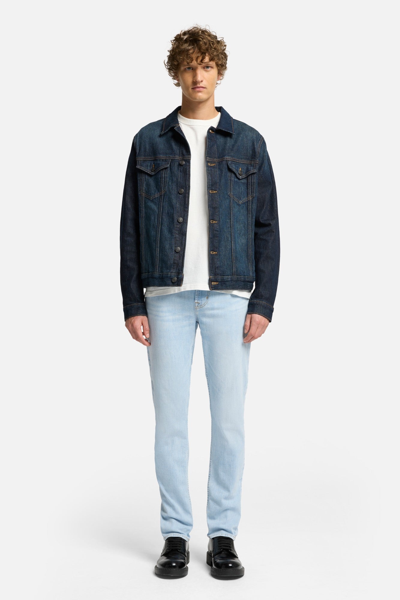 7-for-all-mankind-left-hand-slimmy-tapered-jeans-in-studio-blue image 2