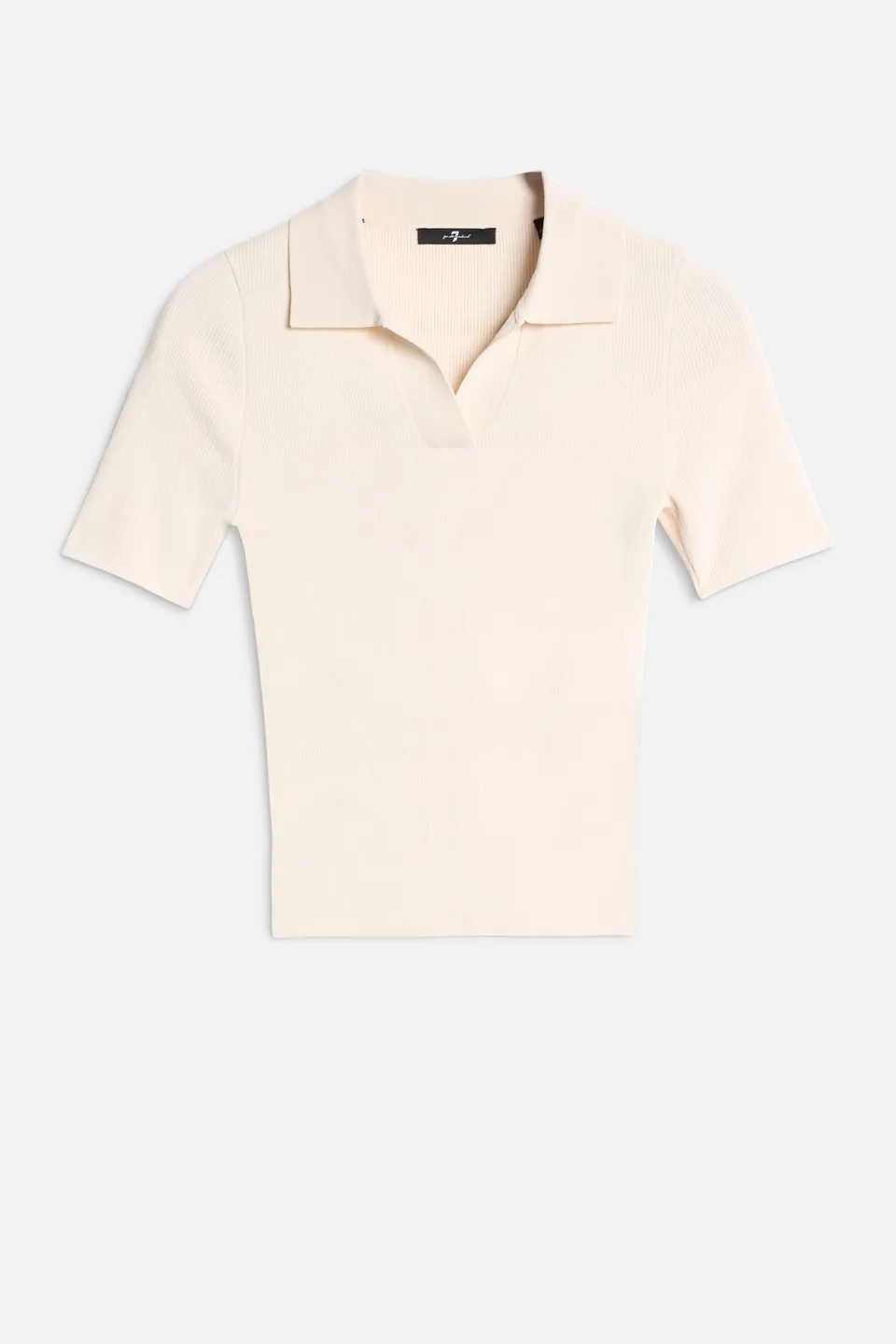 7-for-all-mankind-short-sleeve-polo-sweater-glaze-damen image 1