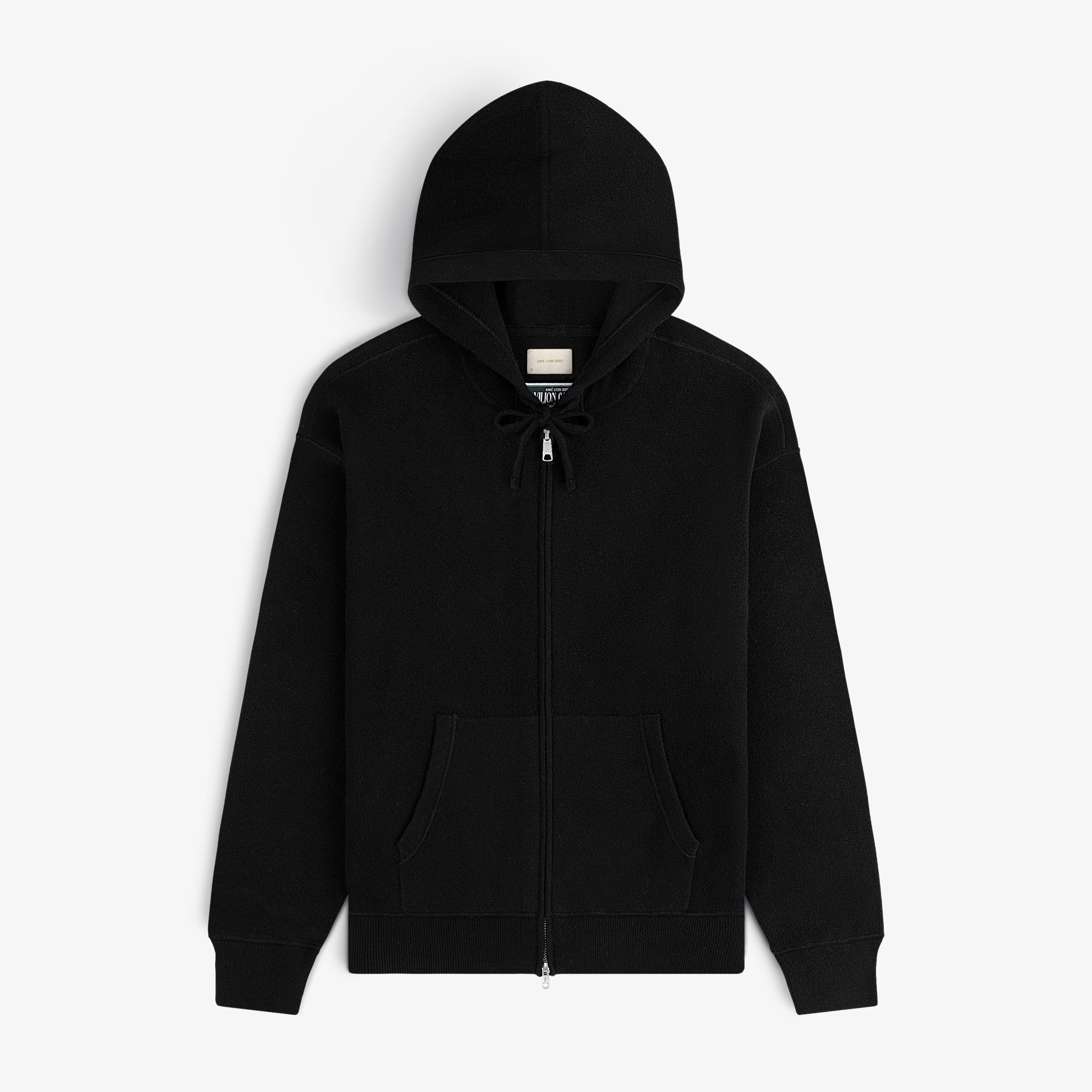 aim-leon-dore-full-zip-pavilion-cashmere-hoodie-schwarz image 1