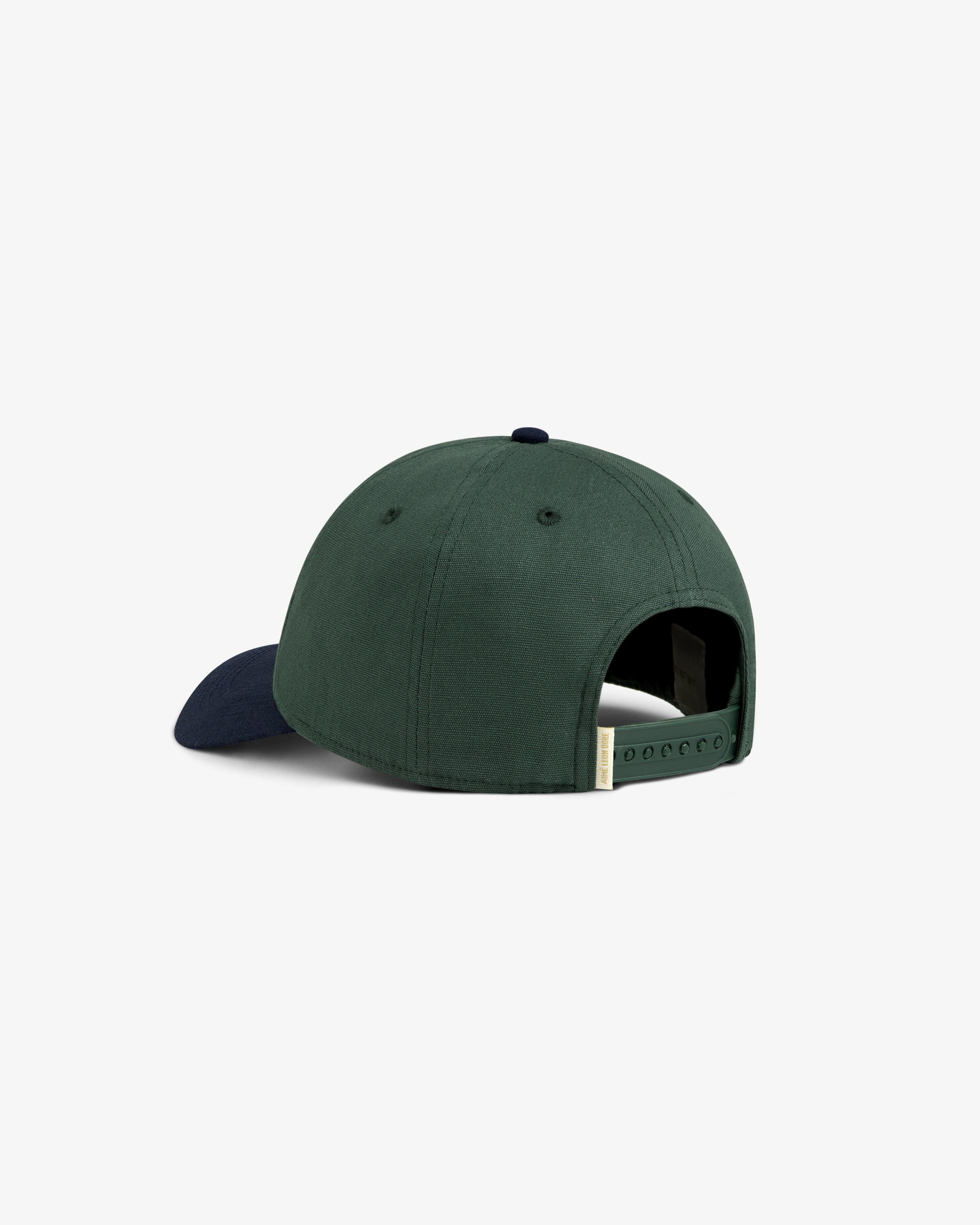 aim-leon-dore-colorblock-club-hat-gr-n-navy image 4