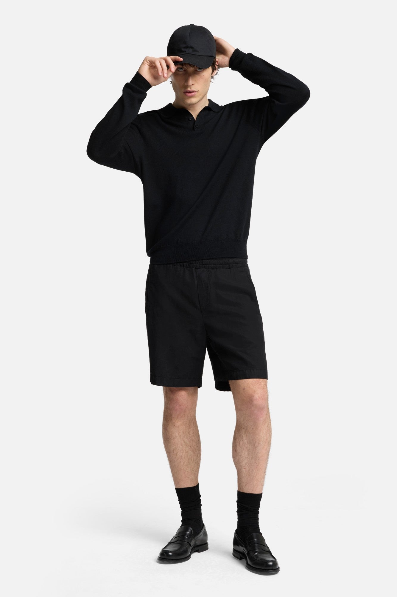 7-for-all-mankind-linen-blend-jogger-shorts-schwarz image 7