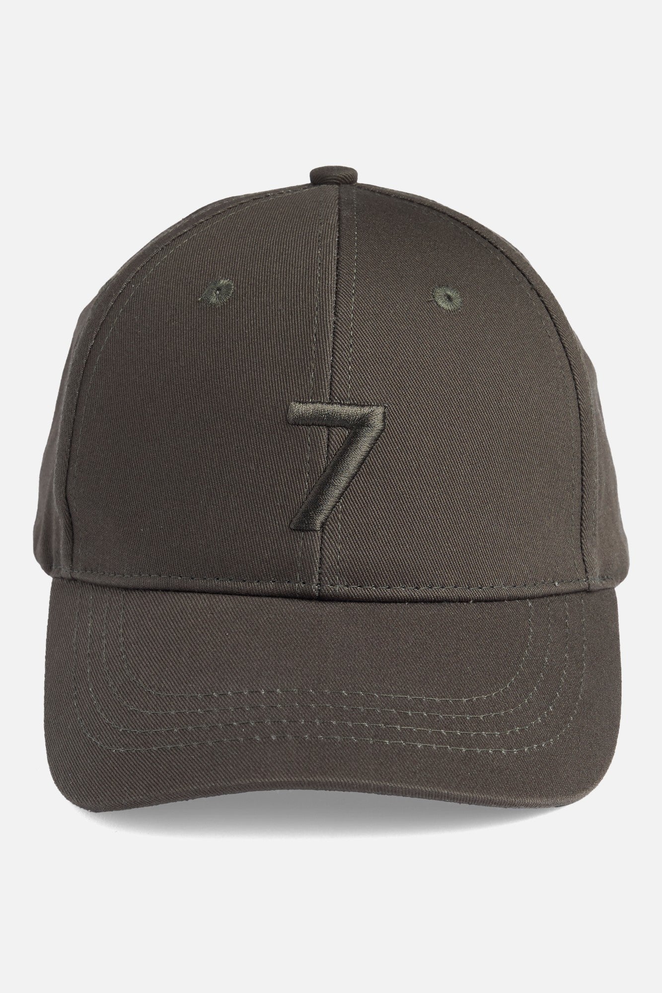7-for-all-mankind-logo-cap-in-army-unisex-baseball-cap-army-green image 4