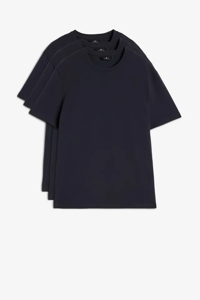 7-for-all-mankind-luxe-performance-t-shirt-3er-pack-navy-herren image 1