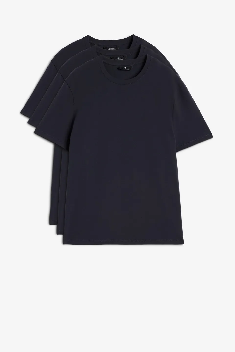7-for-all-mankind-luxe-performance-t-shirt-3er-pack-navy-herren image 1