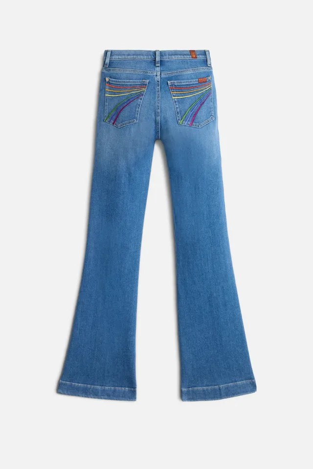 7-for-all-mankind-dojo-jeans-slim-illusion-coastline-damen-flare-medium-wash image 1