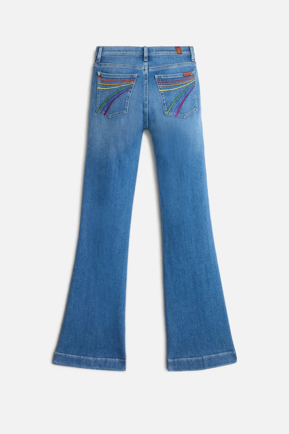 7-for-all-mankind-dojo-jeans-slim-illusion-coastline-damen-flare-medium-wash image 1