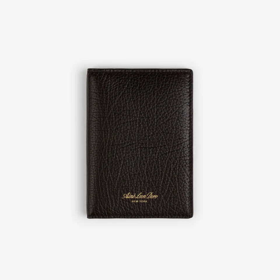 aim-leon-dore-tumbled-leather-passport-holder-braun-aus-kalbsleder image 1