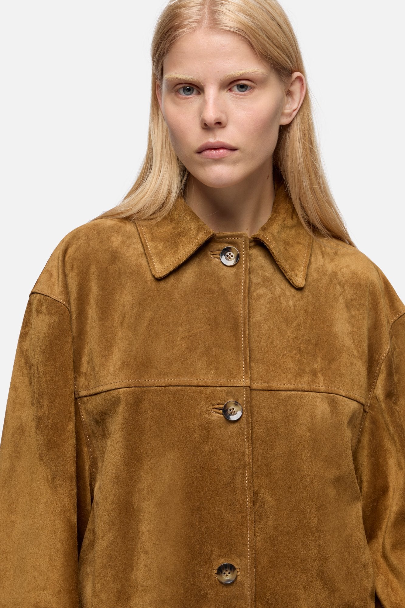 7-for-all-mankind-long-jacket-aus-suede-in-tobacco image 4