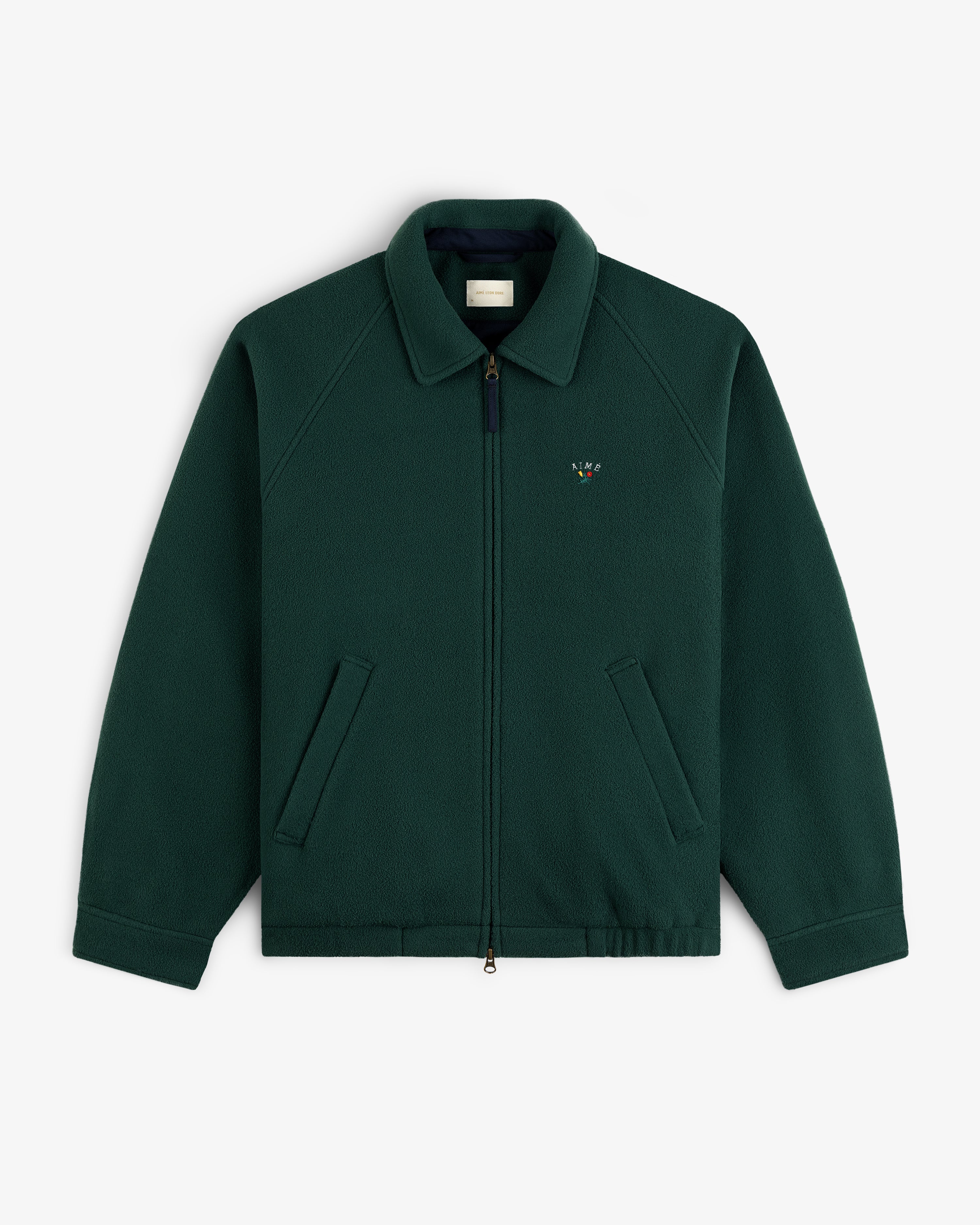 aim-leon-dore-crest-fleece-casual-jacket-freizeitjacke-gr-n image 2