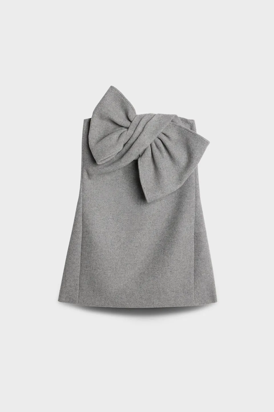7-for-all-mankind-bow-mini-dress-wollmix-slate-damenkleid image 1