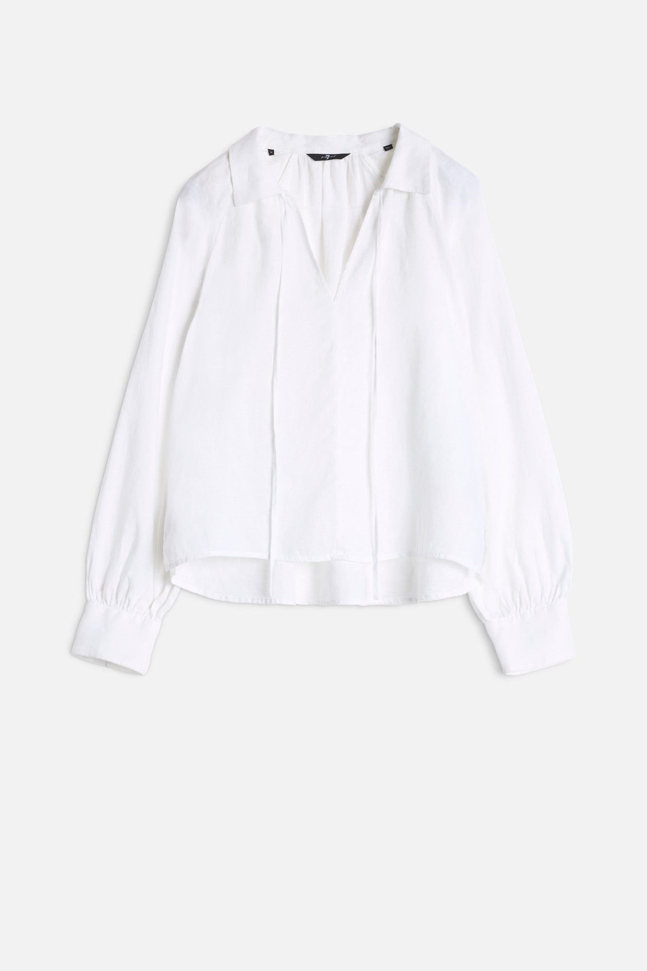 7-for-all-mankind-tie-neck-linen-blouse-optical-white-damen-bluse image 1