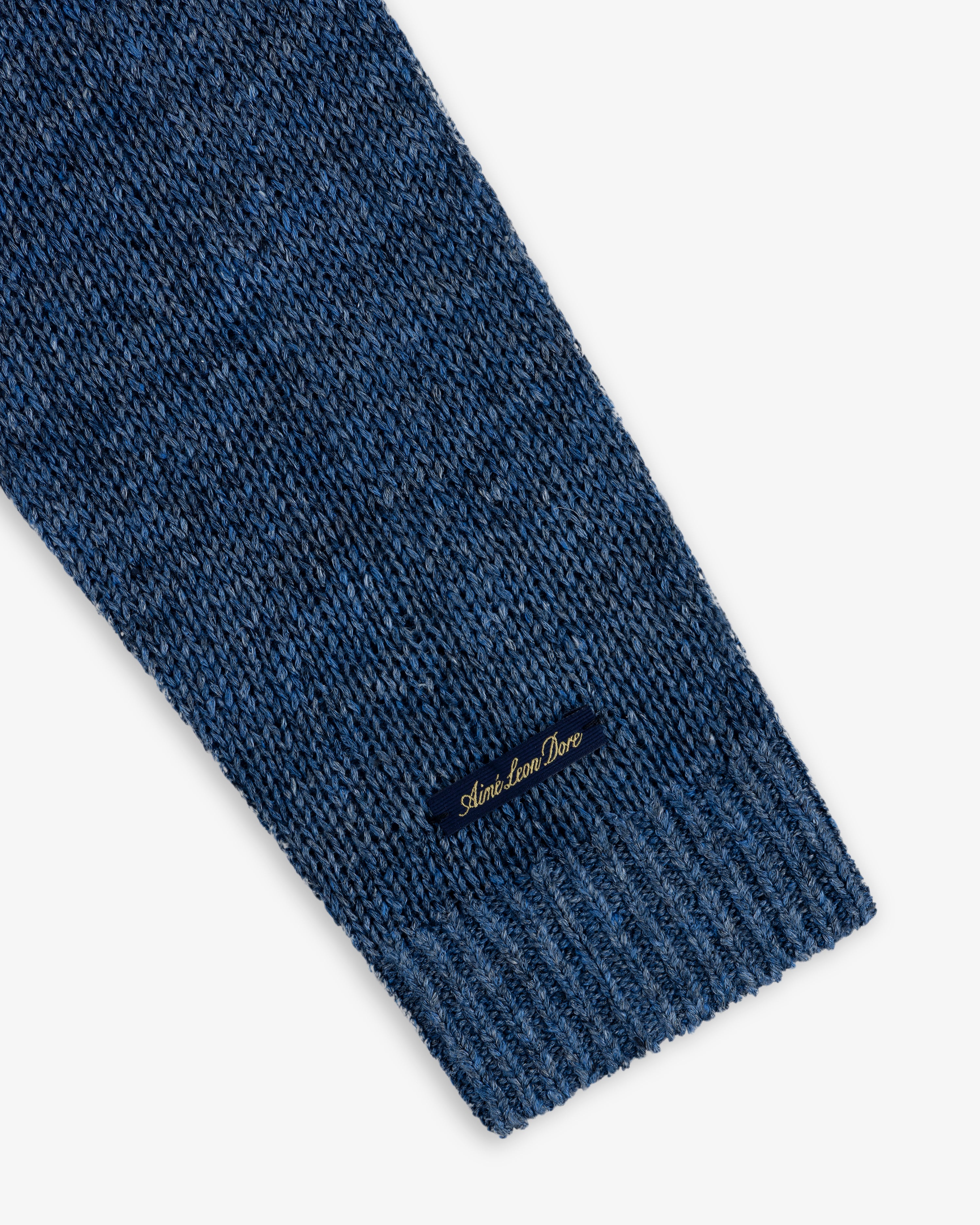 aim-leon-dore-linen-knit-crewneck-pullover-blau image 5