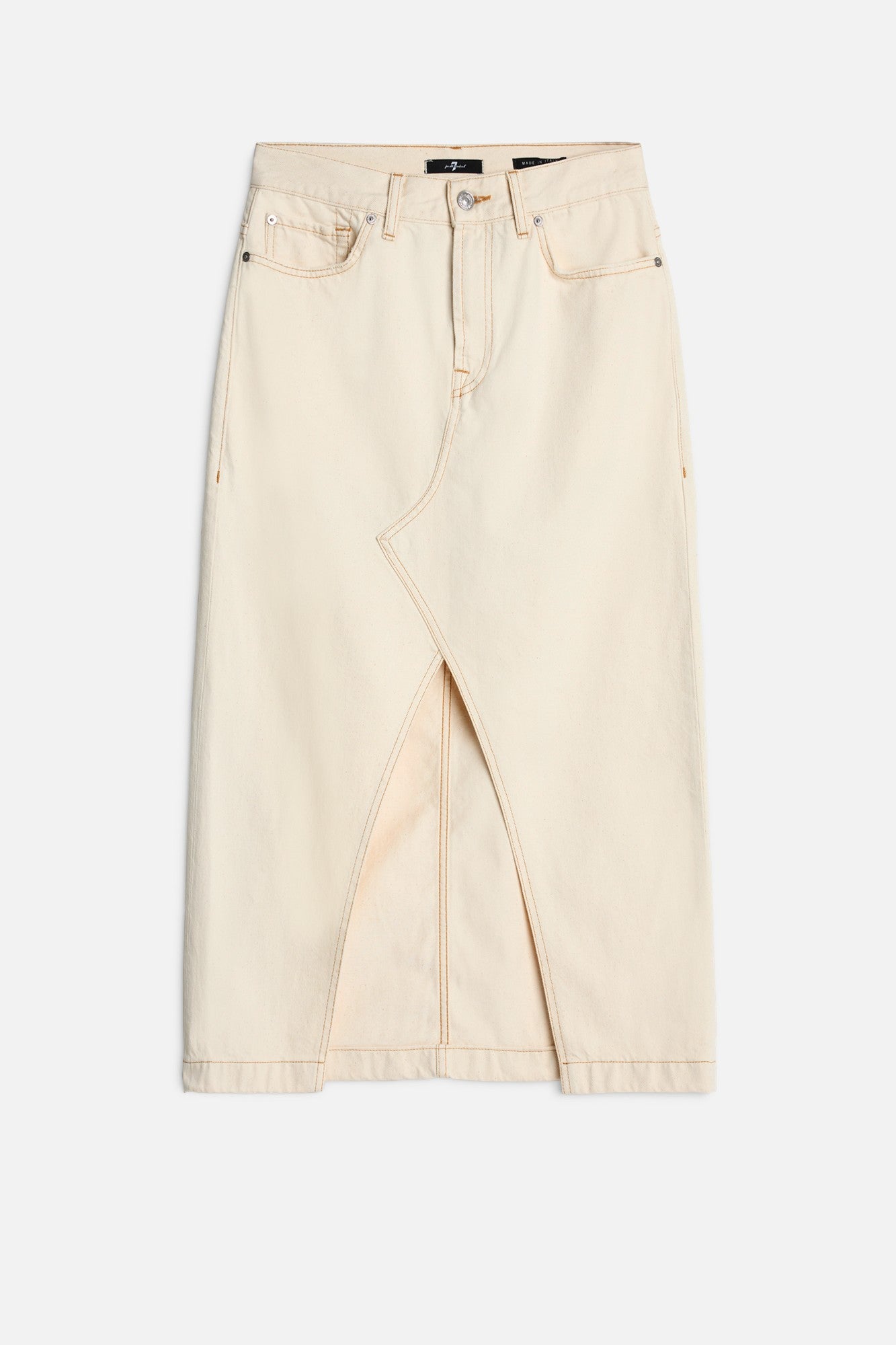 7-for-all-mankind-denim-midi-rock-damen-solitary-star image 1