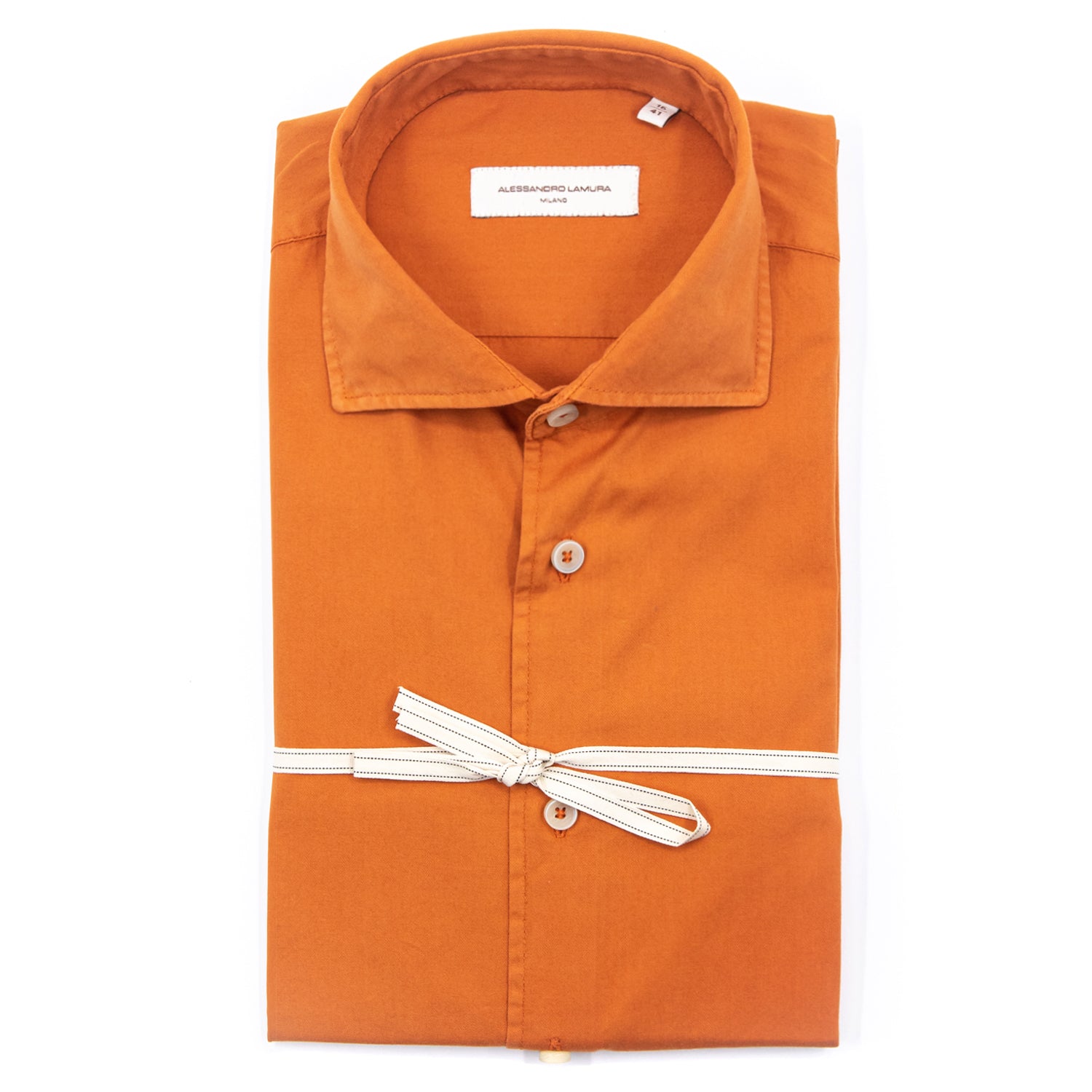 alessandro-lamura-herren-hemd-orange-gebranntes-orange image 2