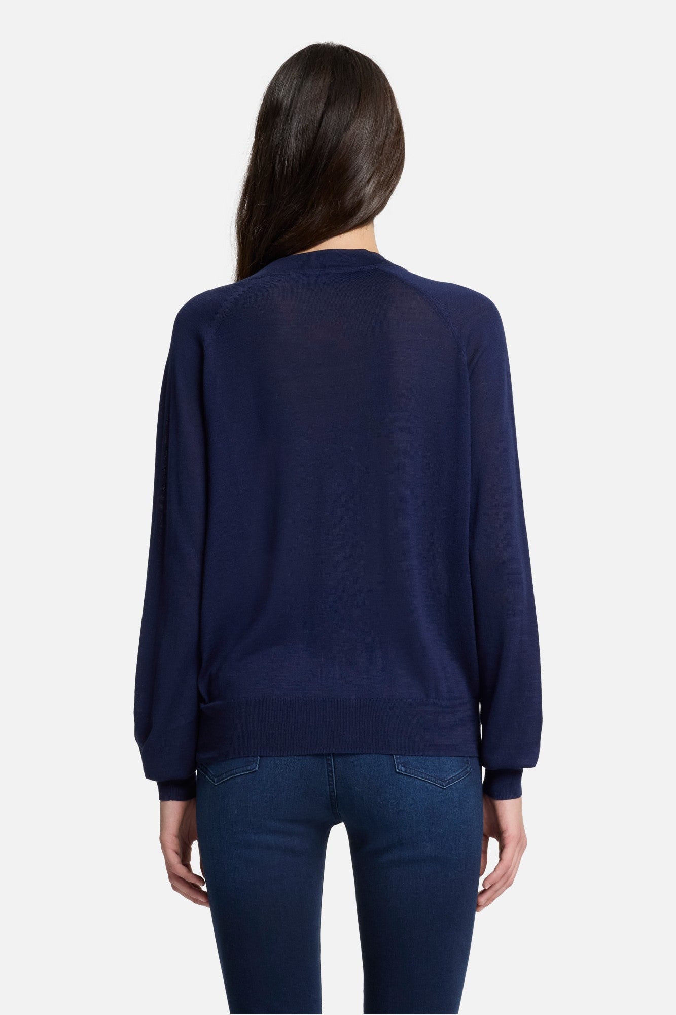 7-for-all-mankind-silk-blend-v-neck-cardigan-damen-navy image 5