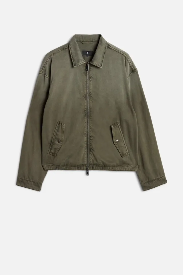 7-for-all-mankind-aviator-jacket-denim-sunfaded-moss-herren image 1