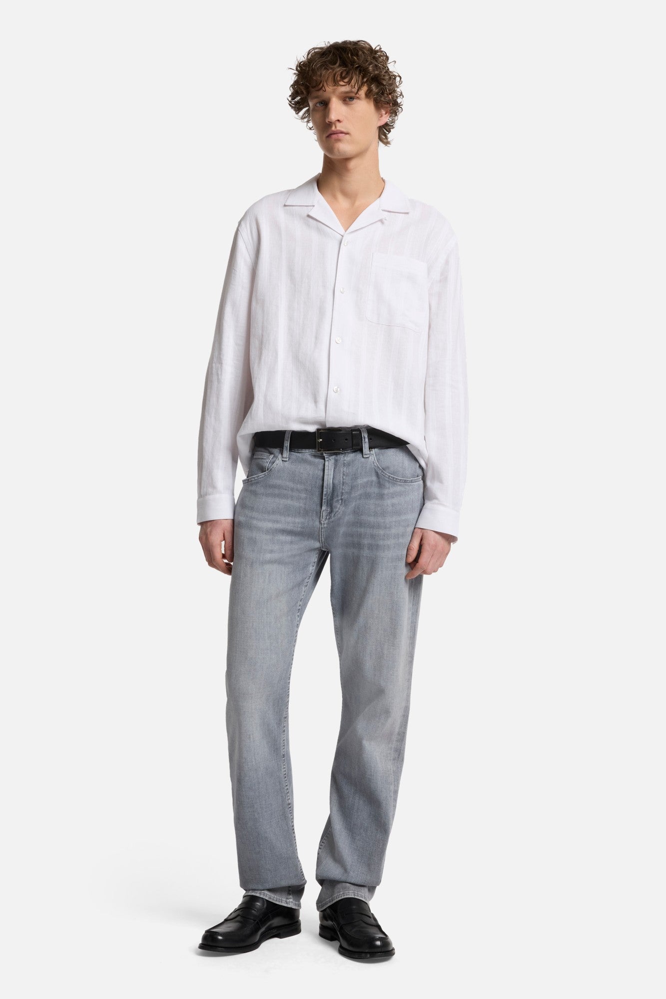 7-for-all-mankind-linen-blend-camp-shirt-herren-white-long-sleeve image 2