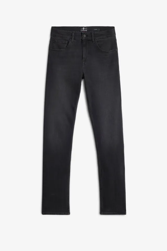 7-for-all-mankind-slimmy-herren-slim-jeans-luxe-performance-washed-black image 1
