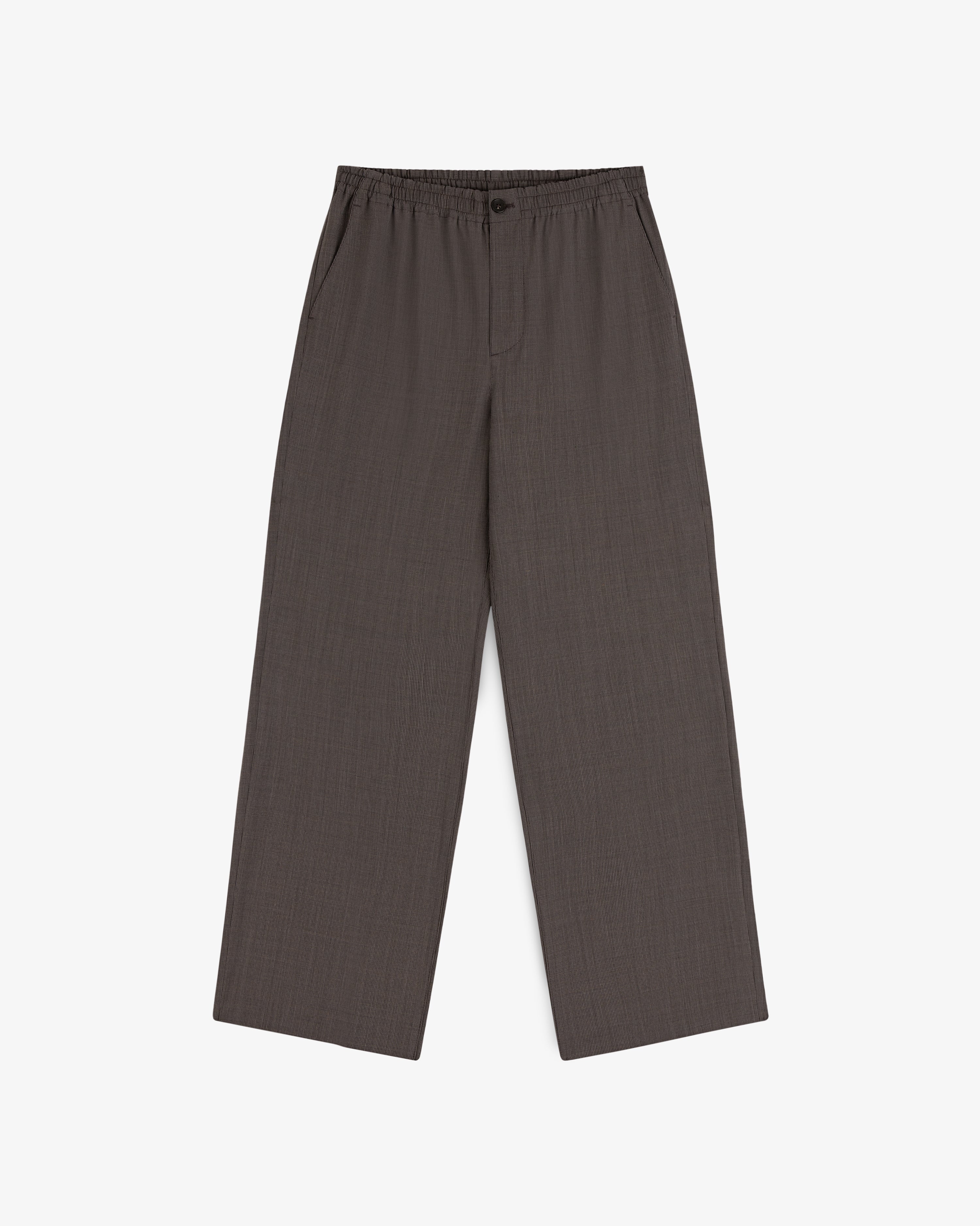 aim-leon-dore-houndstooth-hose-wollmix-hose-braun-schwarz-straight image 2