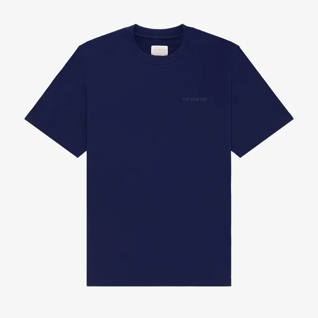 aim-leon-dore-tonal-logo-tee-navy image 1