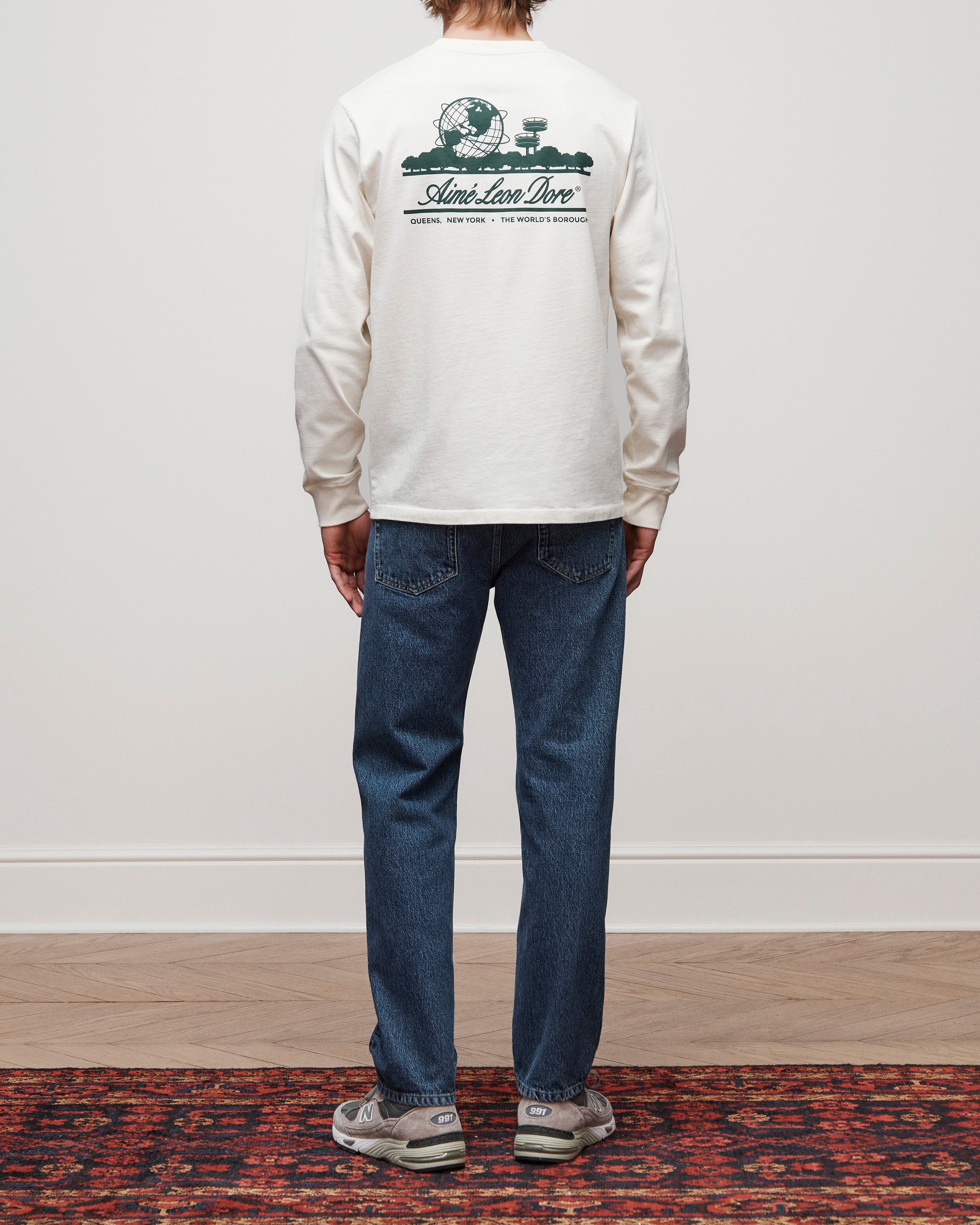 aim-leon-dore-long-sleeve-unisphere-tee-cream image 4
