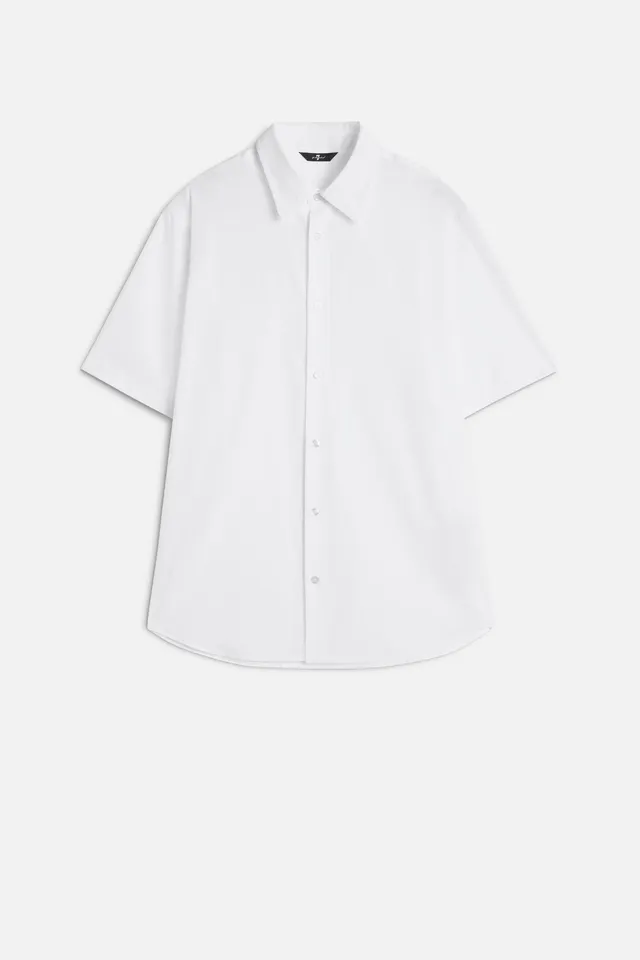 7-for-all-mankind-short-sleeve-poplin-hemd-white-baumwolle image 1