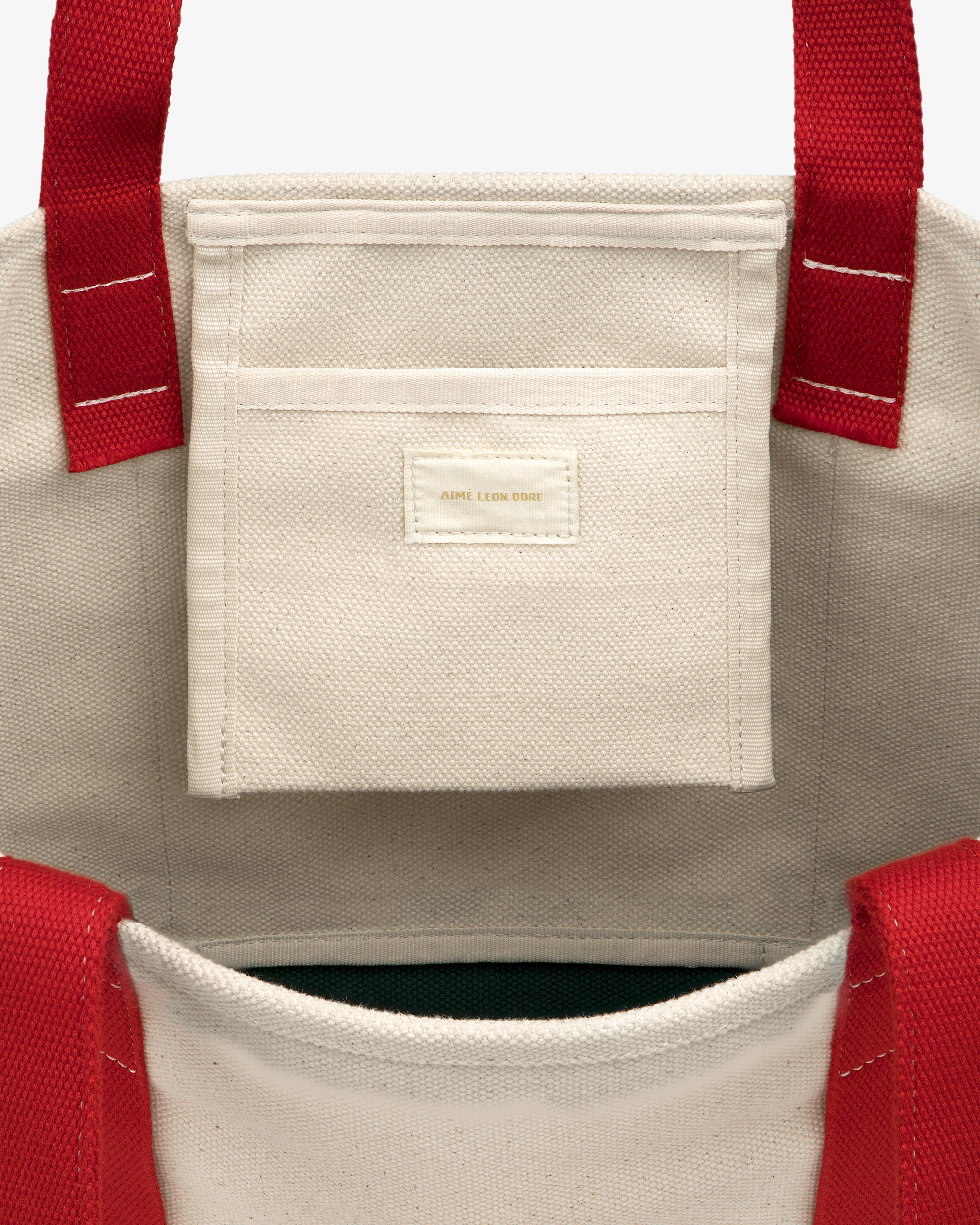 aim-leon-dore-large-crest-contrast-tote-bag-cream image 5