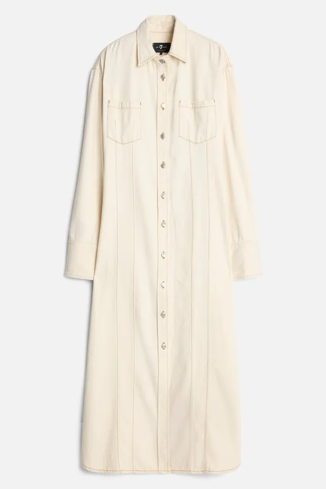 7-for-all-mankind-denim-maxi-shirtdress-solitary-star-damenkleid image 1