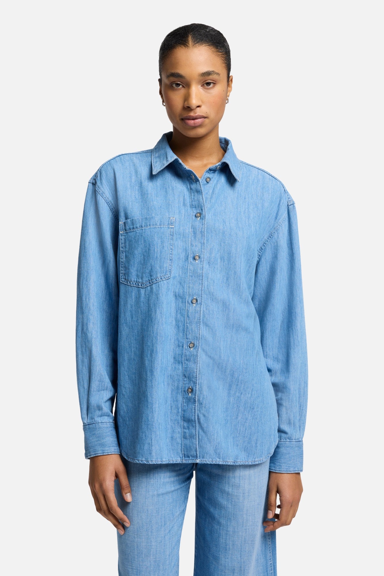 7-for-all-mankind-indigo-linen-easy-shirt-icy-hemdbluse image 3