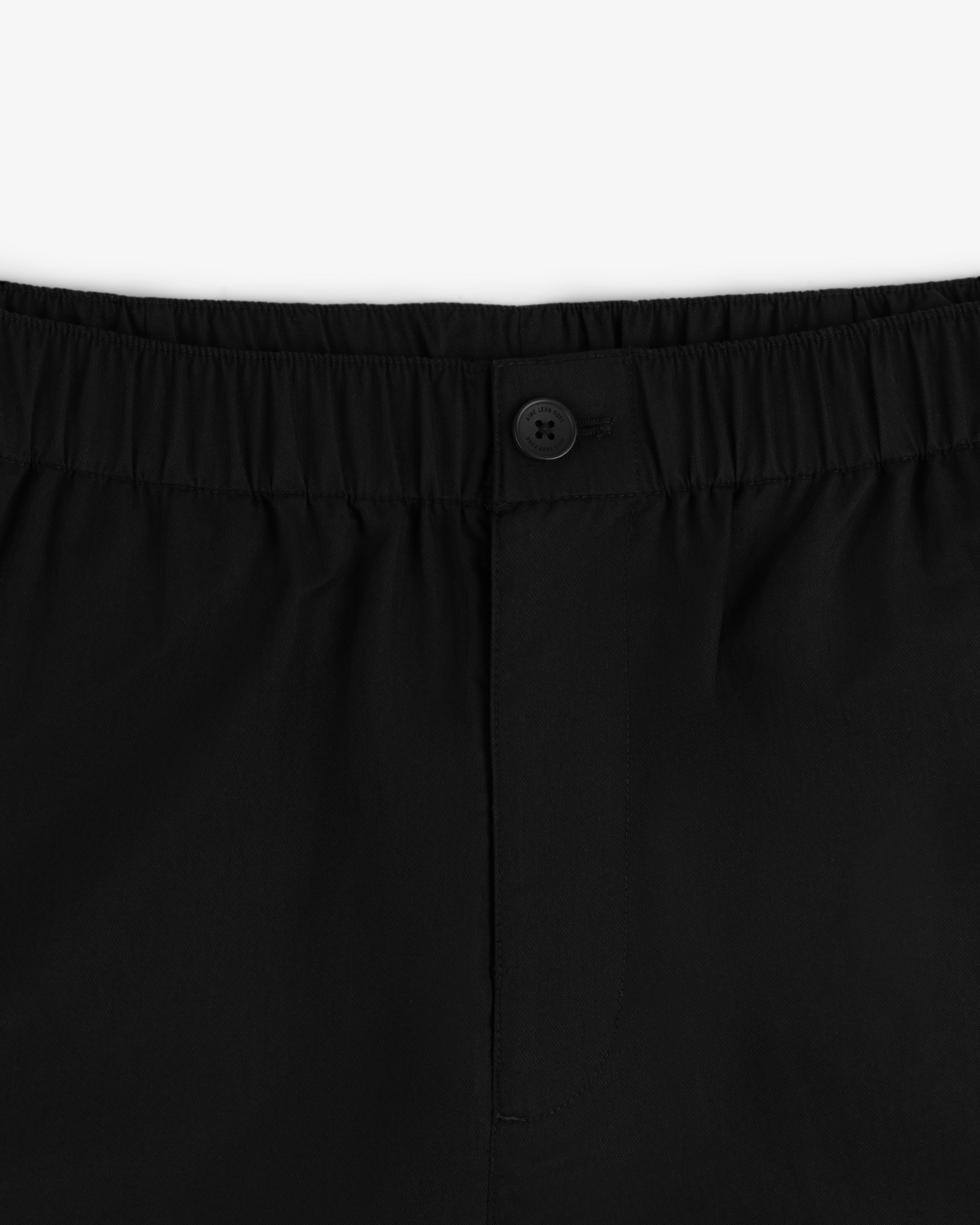 aim-leon-dore-relaxed-cotton-trouser-schwarz image 4