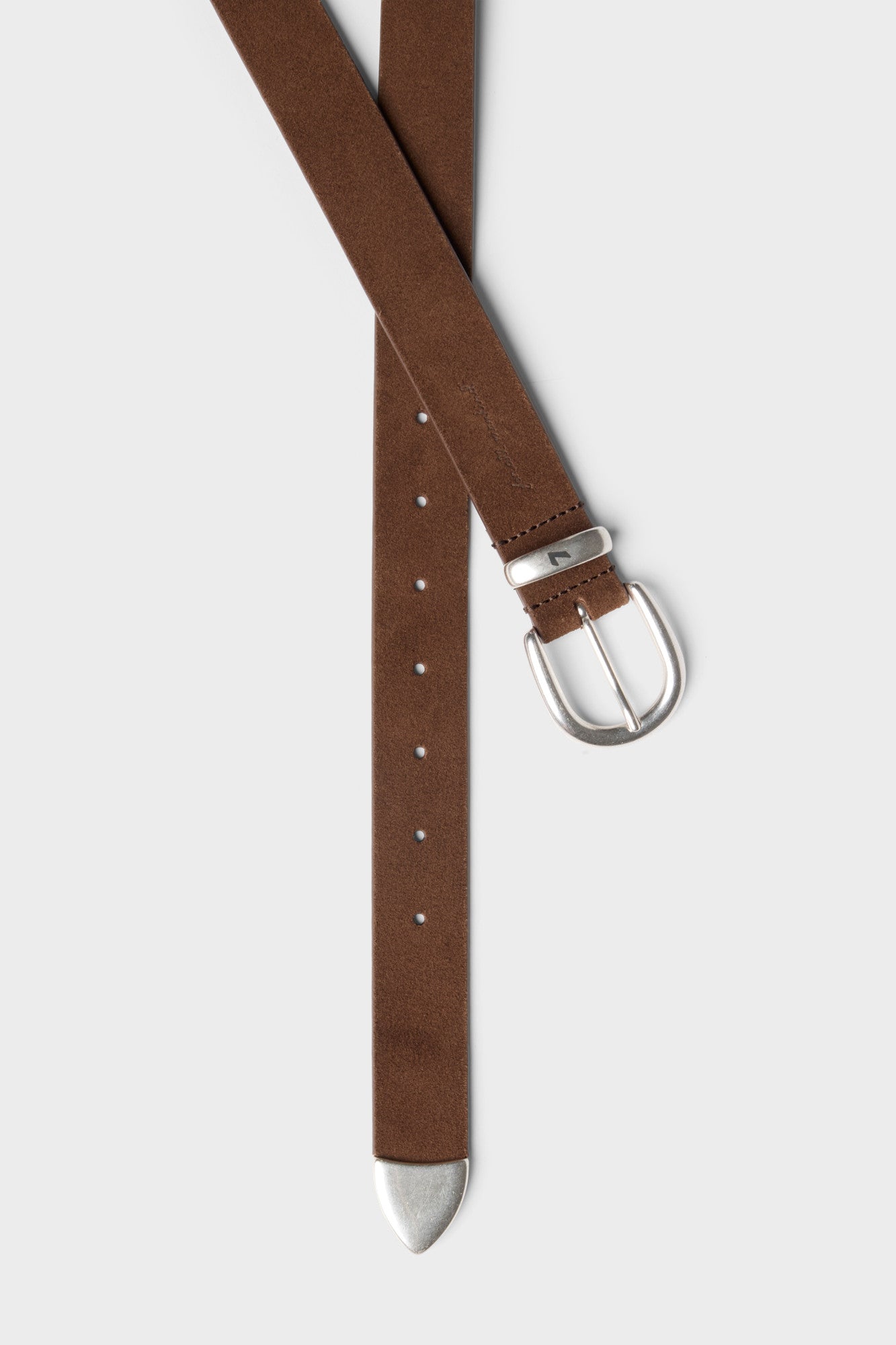 7-for-all-mankind-metal-loop-suede-g-rtel-chocolate-italienisches-veloursleder image 3