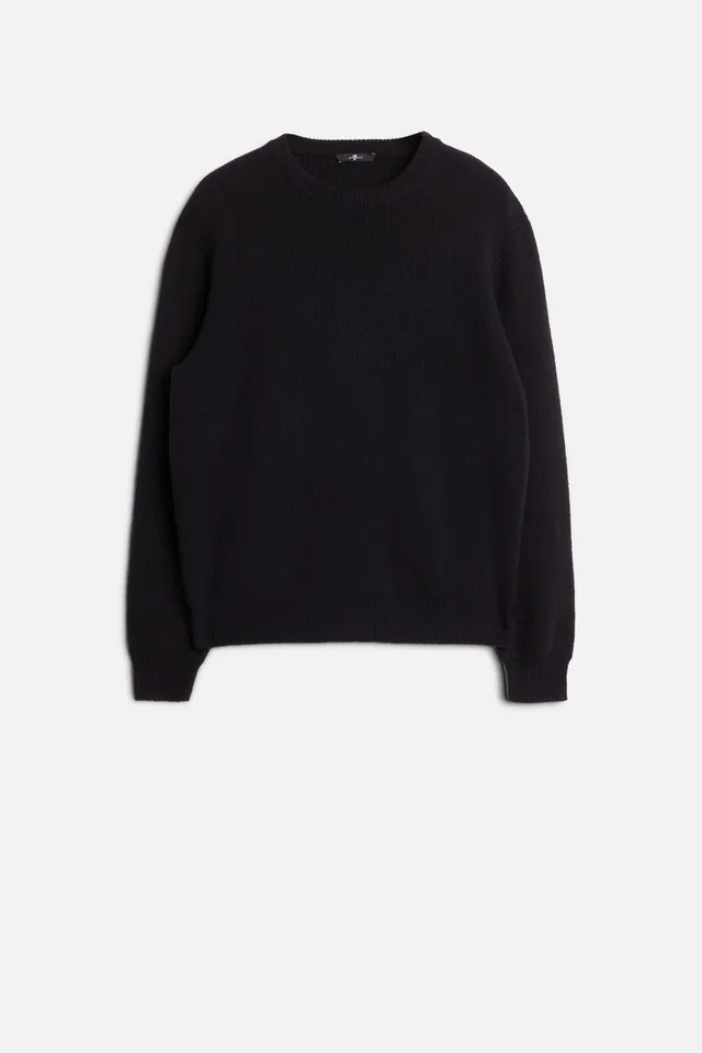 7-for-all-mankind-wool-blend-crewneck-pullover-schwarz-herren image 1
