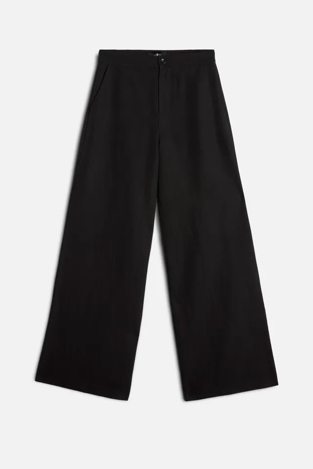 7-for-all-mankind-classic-linen-pant-black-damen image 1