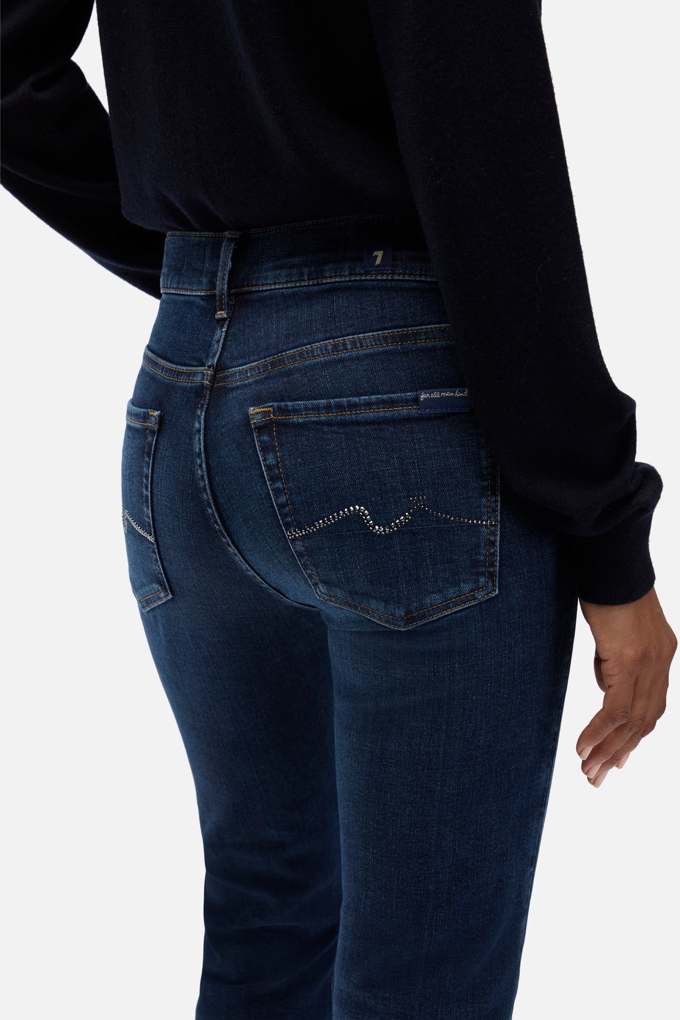 7-for-all-mankind-embellished-pocket-bootcut-jeans-midnight-fade-damen image 4