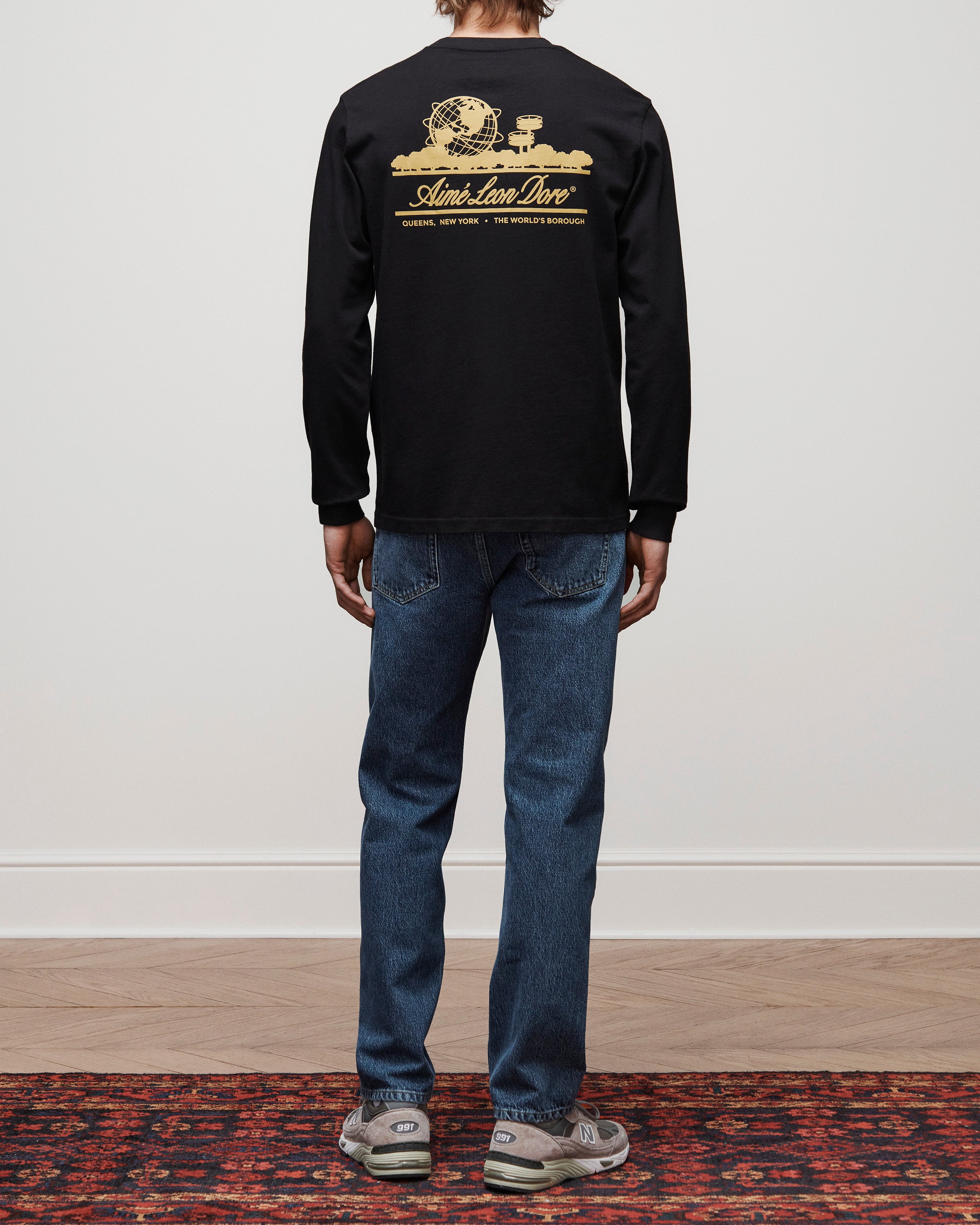 aim-leon-dore-long-sleeve-unisphere-tee-schwarz image 4