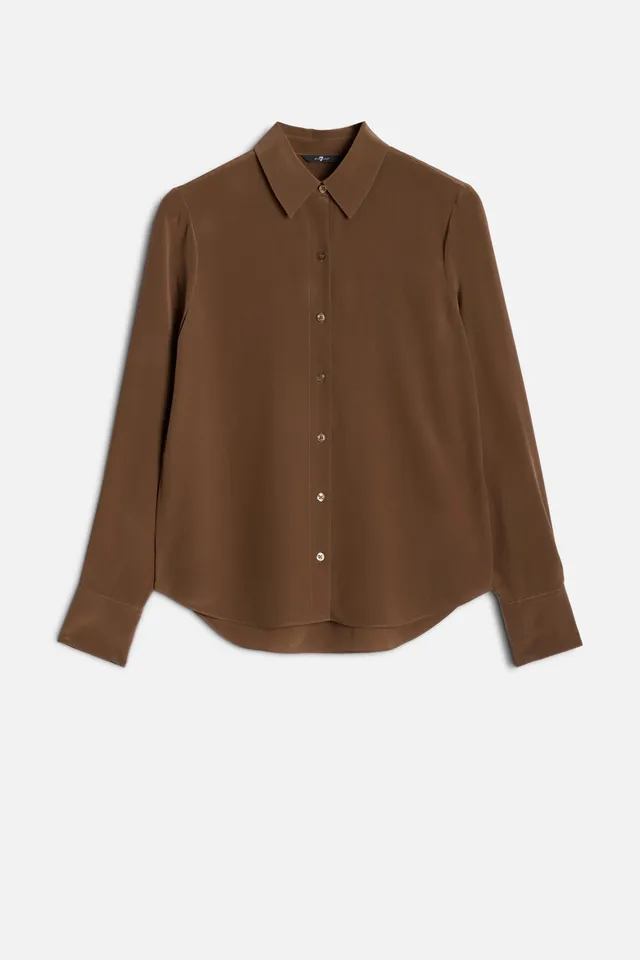 7-for-all-mankind-long-sleeve-silk-blouse-cocoa-seidenbluse image 1