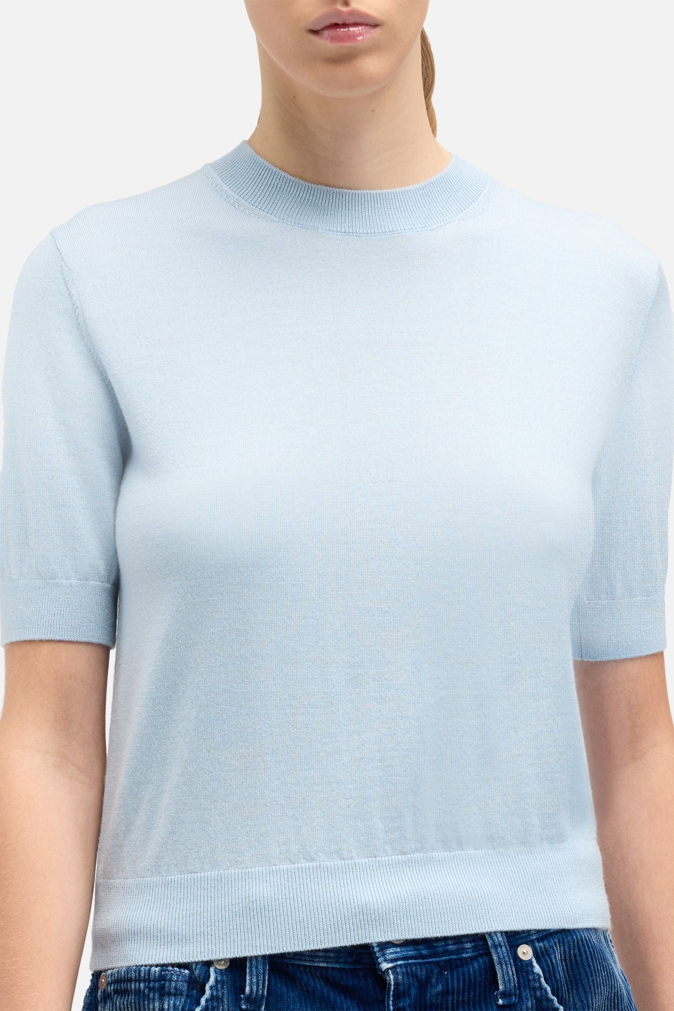 7-for-all-mankind-wool-short-sleeve-sweater-cielo-kurzarm-pullover image 4