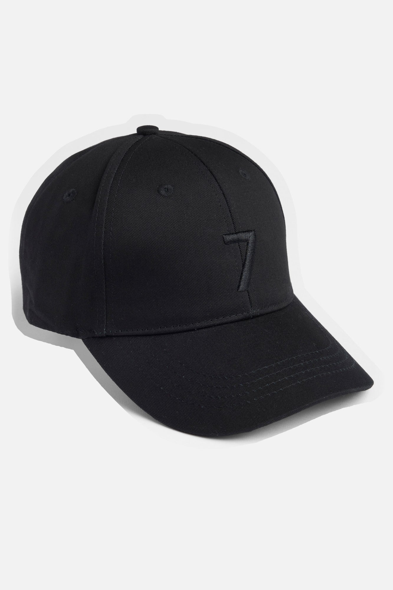 7-for-all-mankind-logo-cap-black-unisex-baseballkappe image 1