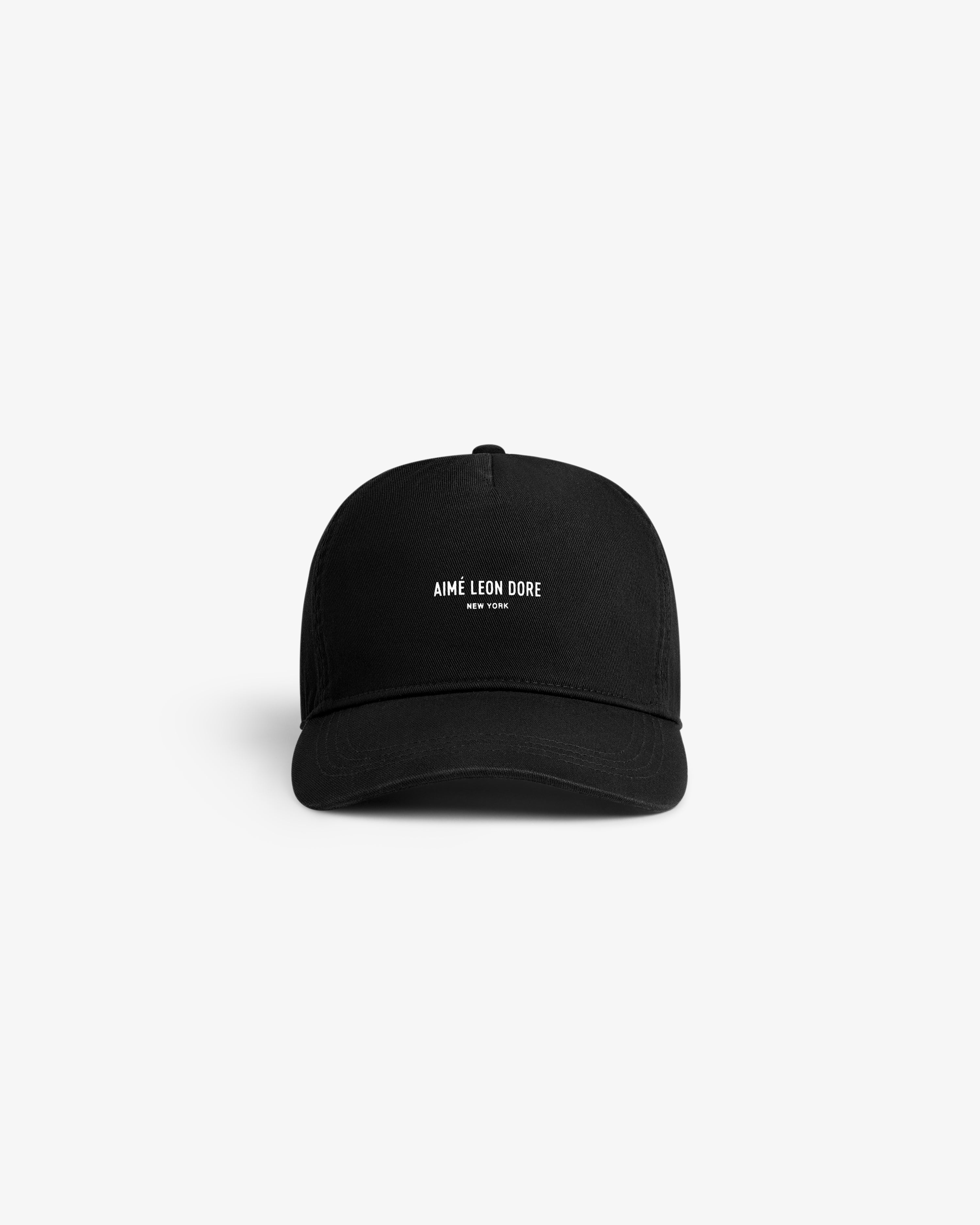 aim-leon-dore-micro-logo-hat-black-5-panel-snapback image 2