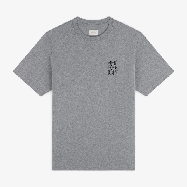 aim-leon-dore-stacked-logo-slub-tee-grau image 1