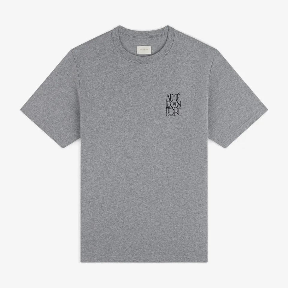 aim-leon-dore-stacked-logo-slub-tee-grau image 1