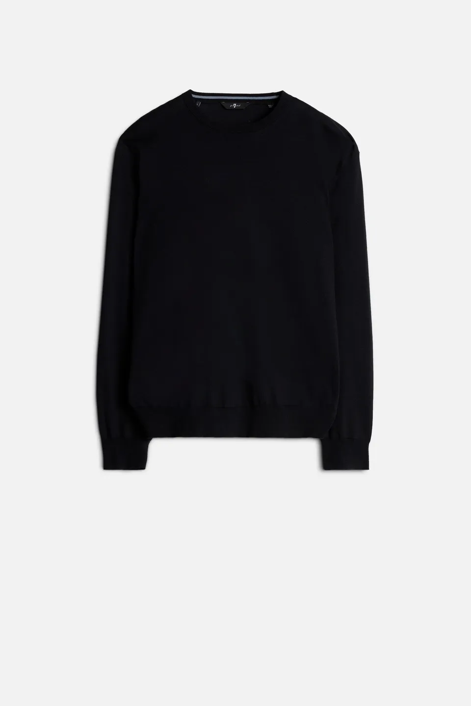 7-for-all-mankind-classic-cotton-long-sleeve-sweater-herren-navy image 1
