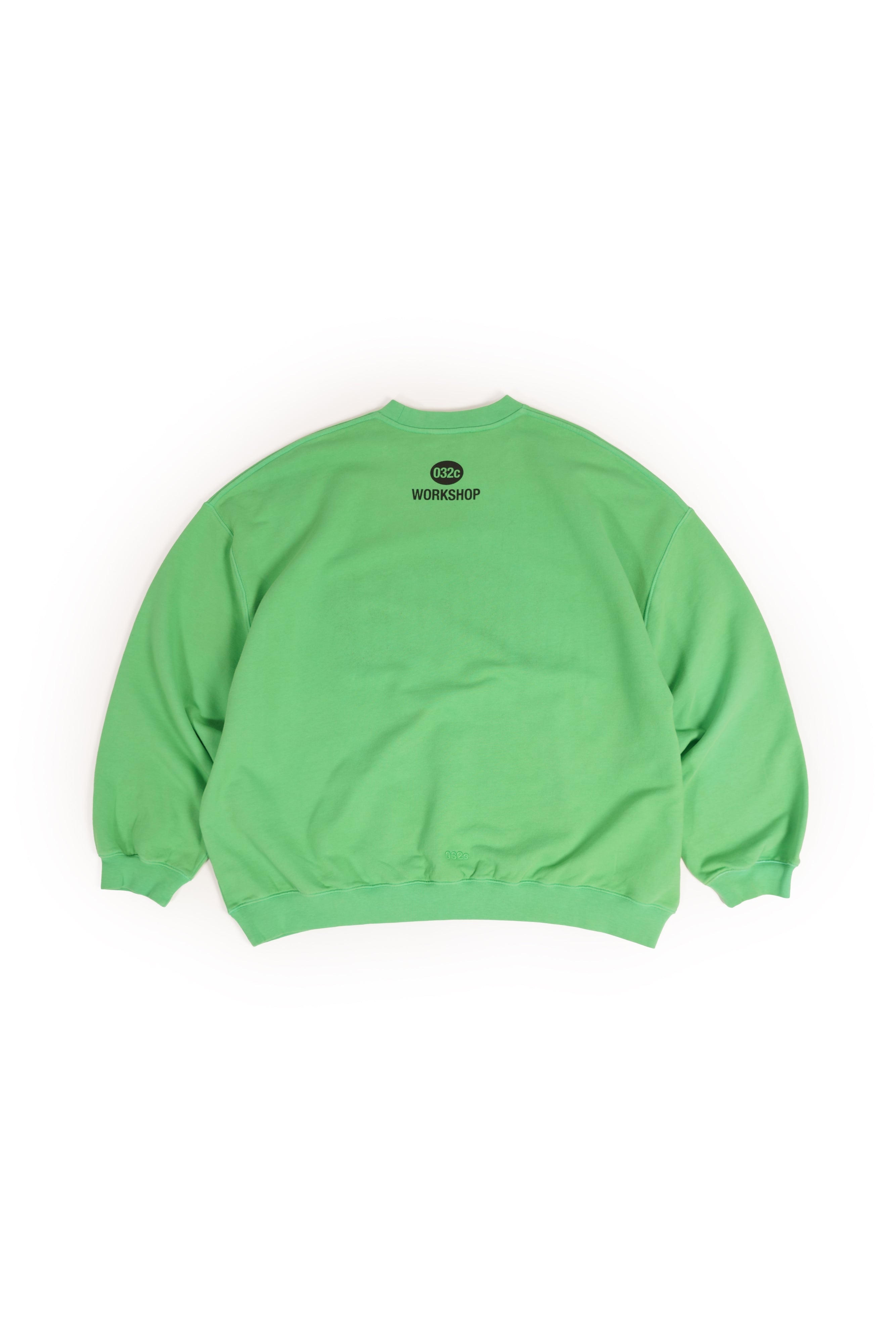 032c-oversized-crewneck-gr-n-mit-print-und-stickerei image 6