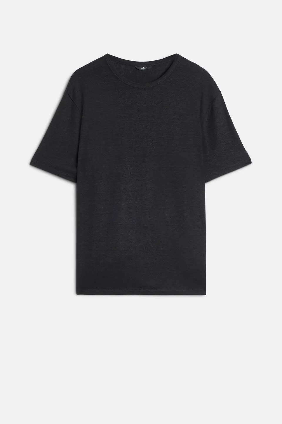 7-for-all-mankind-linen-tee-black-herren-t-shirt image 1