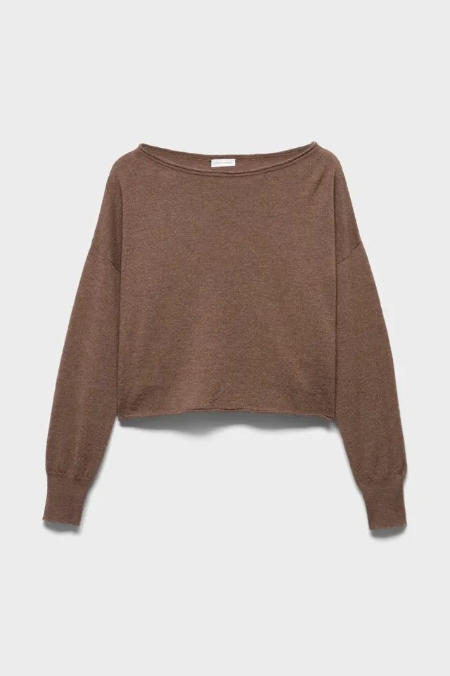 7-for-all-mankind-boat-neck-cropped-sweater-pullover-in-wool-seashell image 1