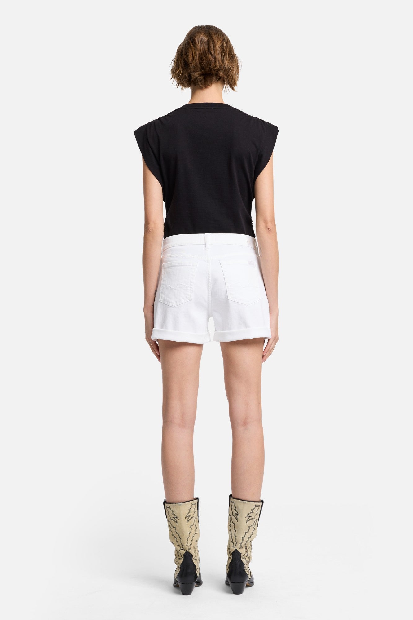 7-for-all-mankind-broken-twill-mid-roll-short-in-white-damen-jeansshorts-mit-mit image 5
