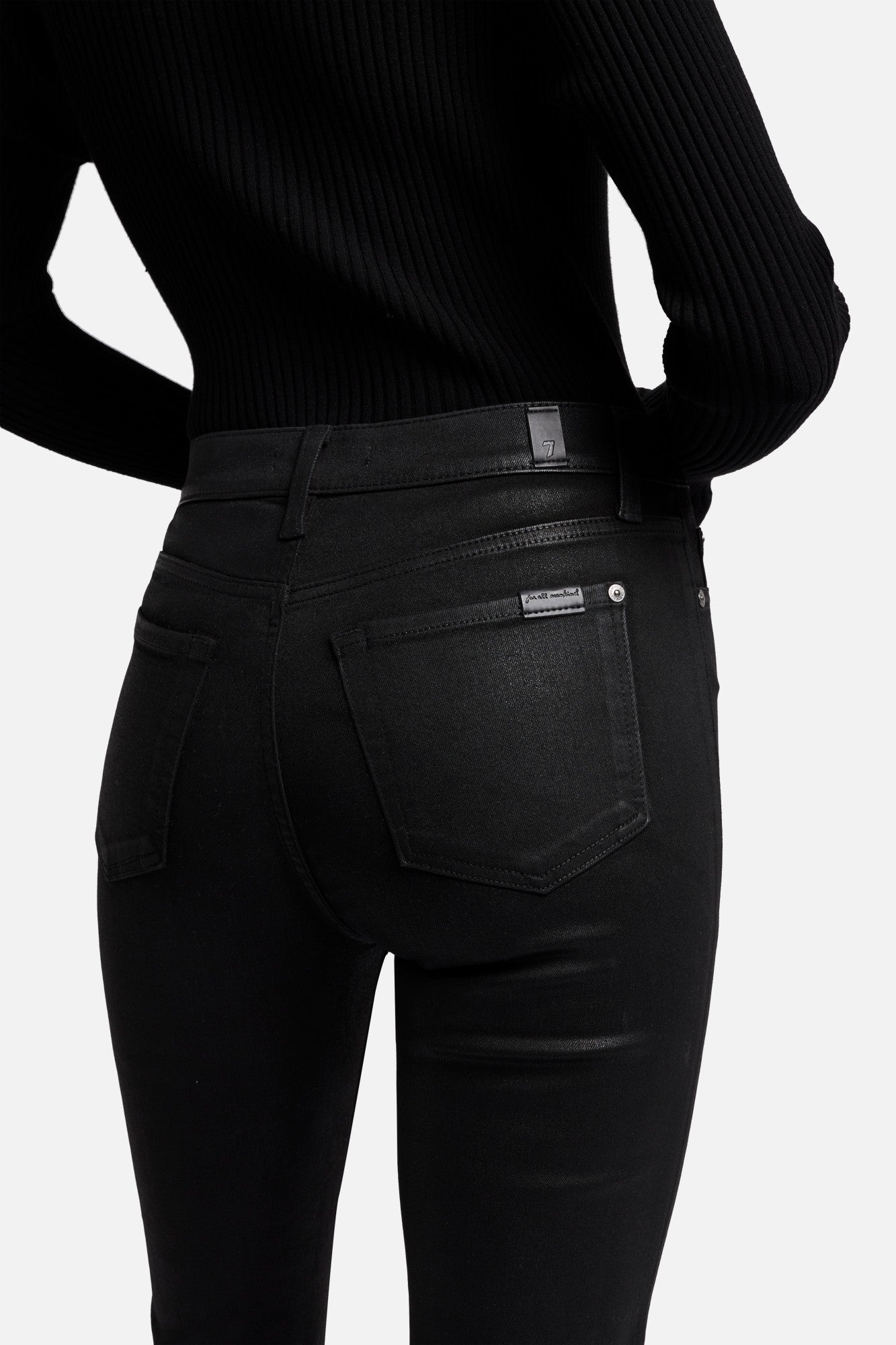 7-for-all-mankind-high-waist-slim-kick-coated-black image 3