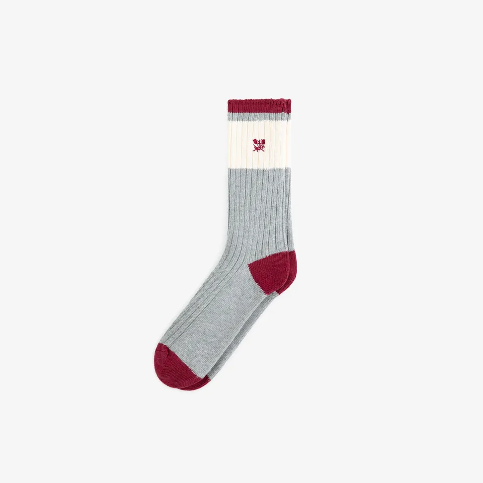 aim-leon-dore-marled-crest-socks-crew-grau image 1