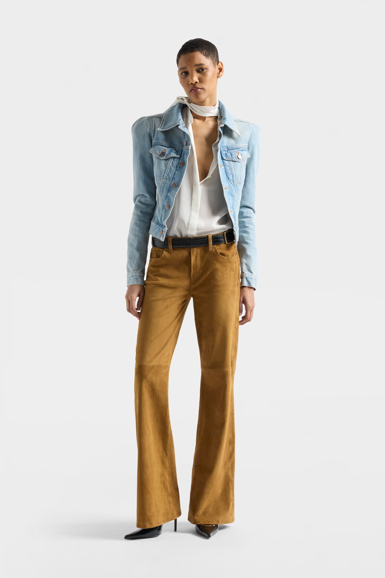 7-for-all-mankind-dojo-trouser-suede-cognac-damen-wide-leg image 2