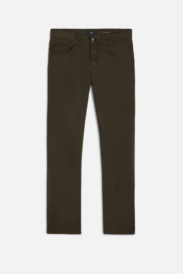 7-for-all-mankind-luxe-performance-sateen-straight-hose-in-dark-olive image 1